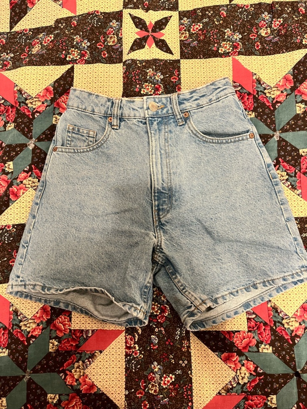 Zara Light Blue Denim Shorts